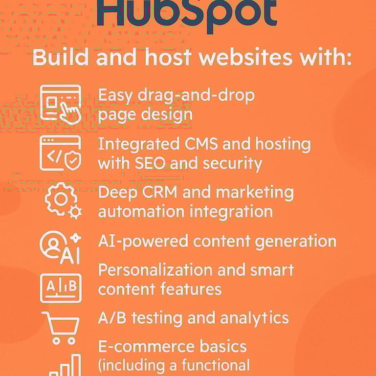 How can HubSpot be used for website development?