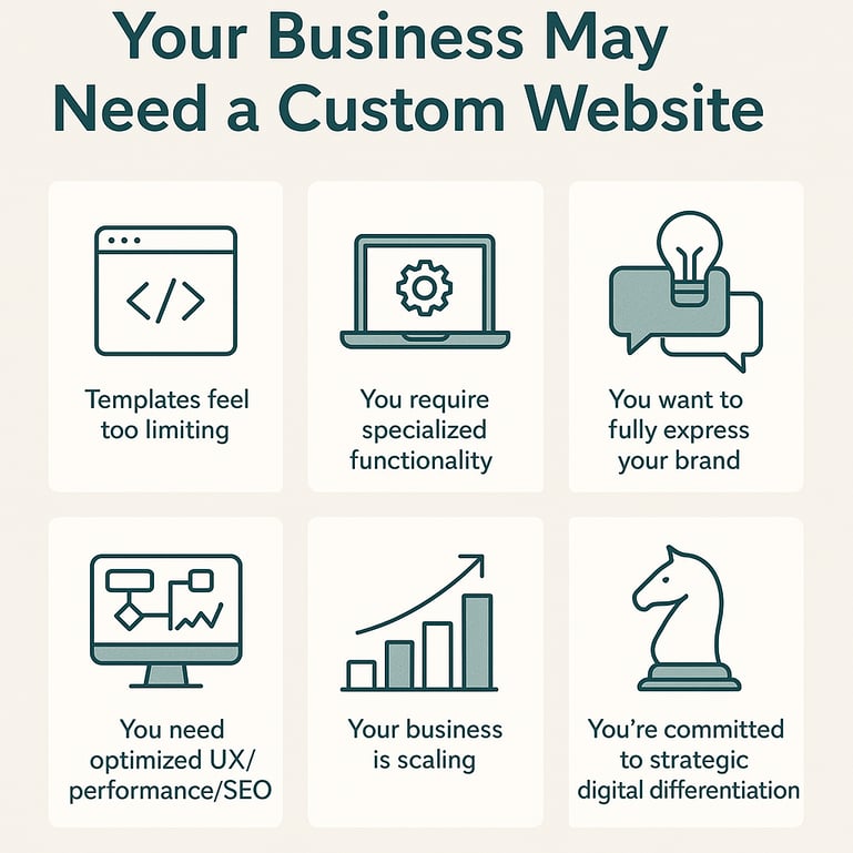 How do I know if my business needs a custom website?