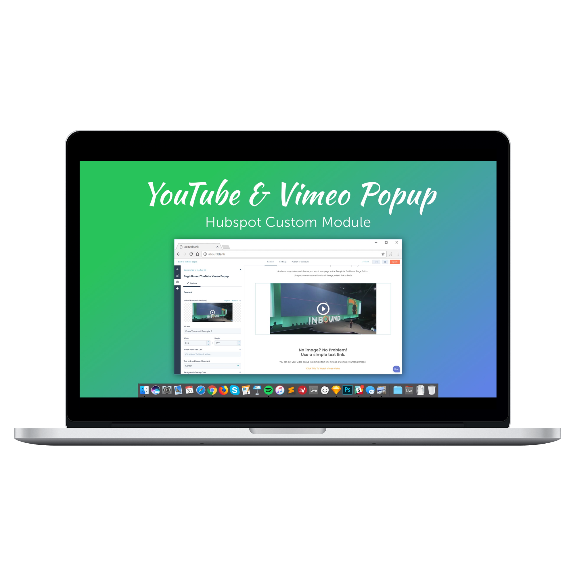 YOUTUBE VIMEO POPUP MODULE